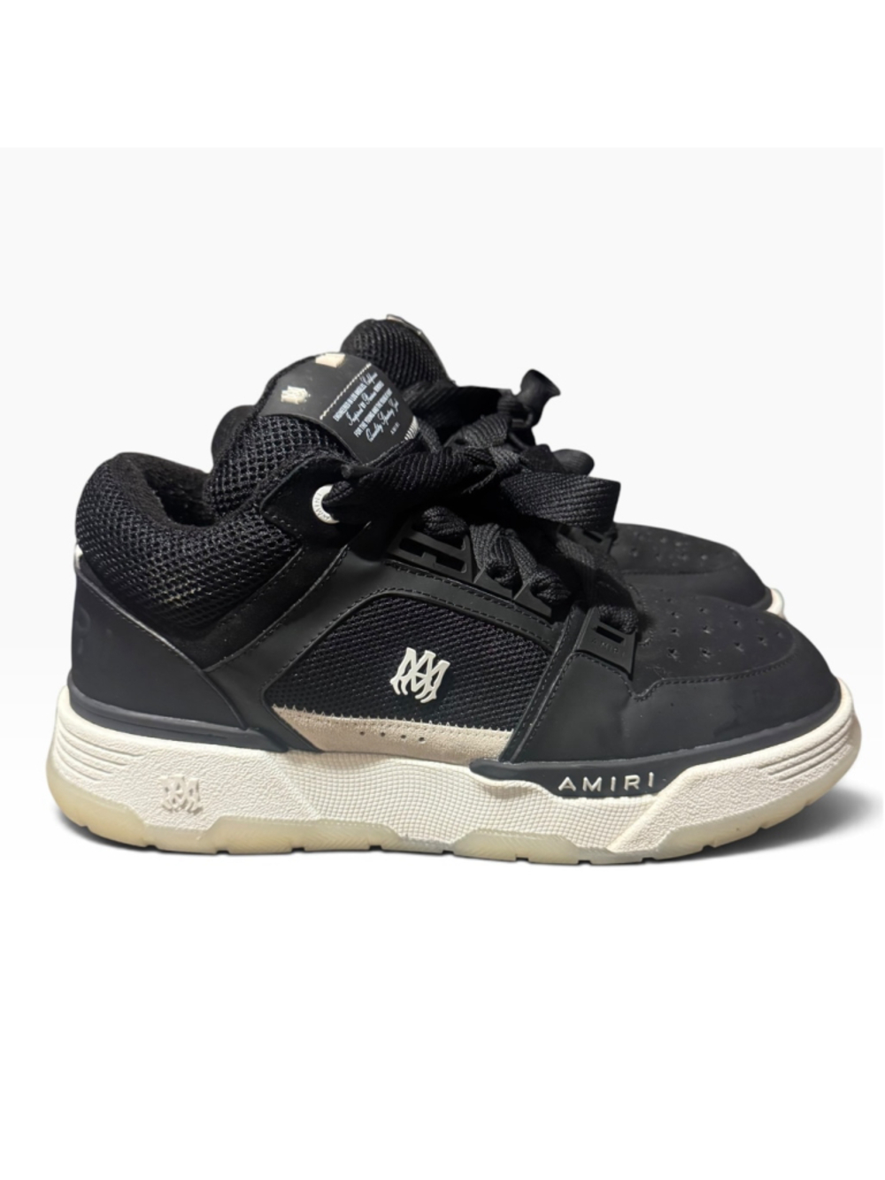 Amiri MA-1 Sneakers Black and White Size 12